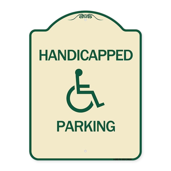 Signmission Handicapped Parking Heavy-Gauge Aluminum Architectural Sign, 24" x 18", TG-1824-24629 A-DES-TG-1824-24629 - main